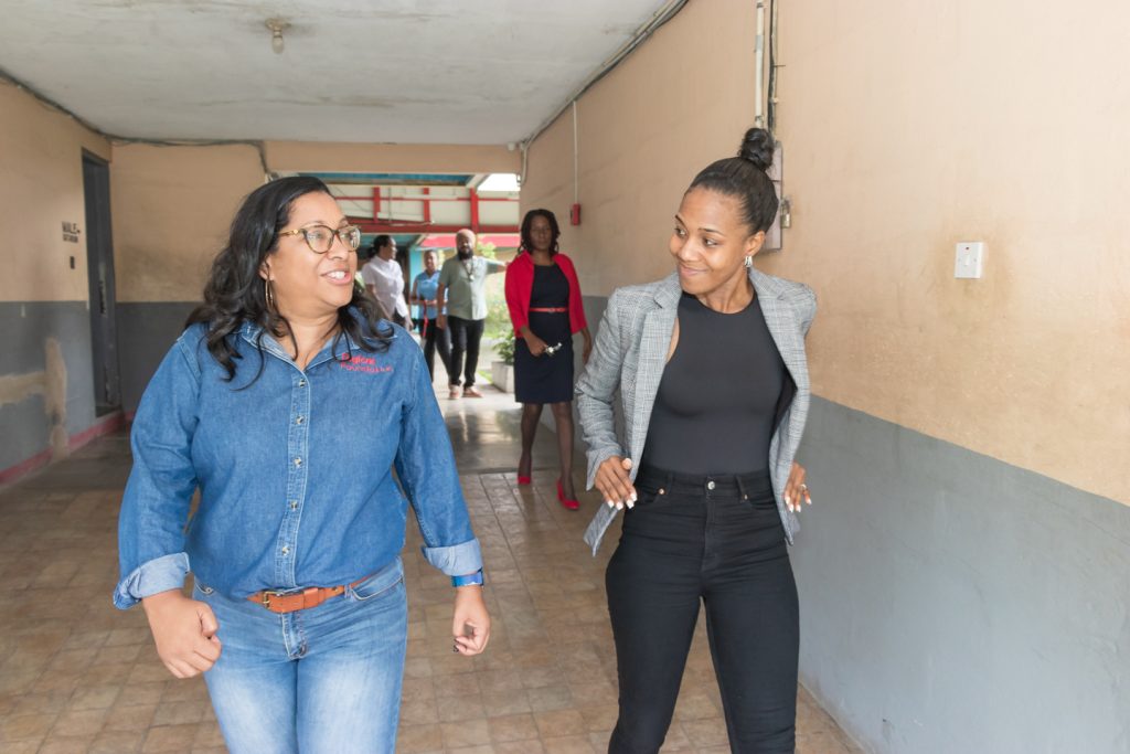 Charmaine Daniels and Terri-Karelle tours the Salvation Army School for the Blind